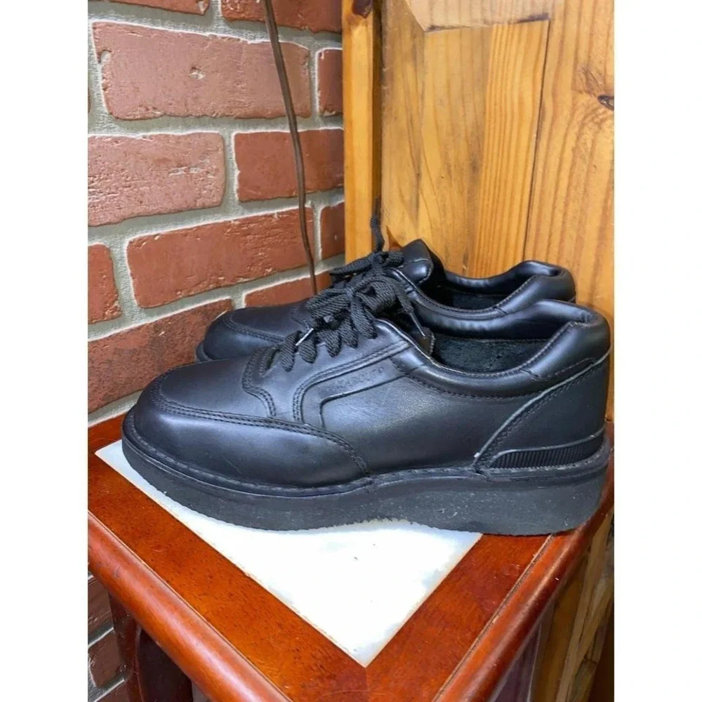 EVA-TECH Footonic II Ultra Walkabout‎ black Oxford Leather shoes Size 9.5E